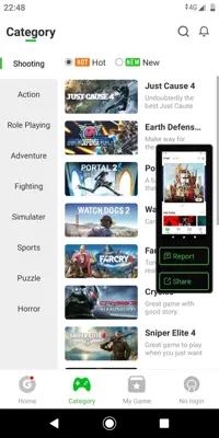 Gloud Games android App screenshot 1